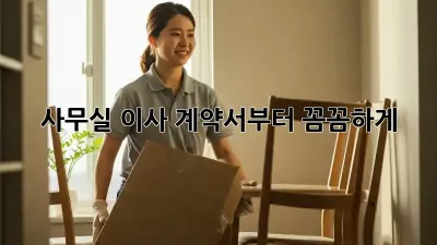 사무실 이사? 계약서부터 꼼꼼하게!