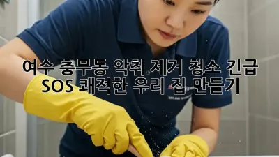 여수 충무동 악취 제거 청소🚨 긴급 SOS! 쾌적한 우리 집 만들기✨